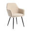 Pugliese - Pair of Boucle Accent Chair - Cream-1857451214