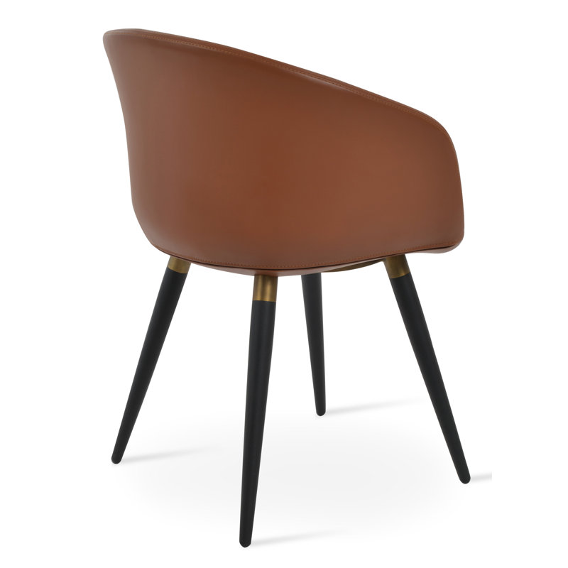 Fauteuil Tribeca Ana, Noir, Noisette