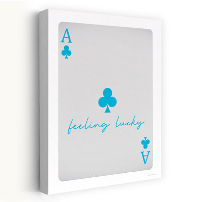 Feeling Lucky - Contemporary Ace Of Clubs Feeling Lucky Poker Card Art