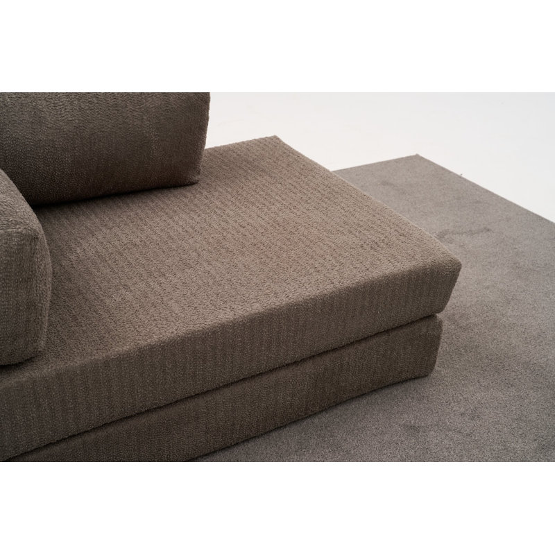 Canapé d'angle Chido, Gris chenille