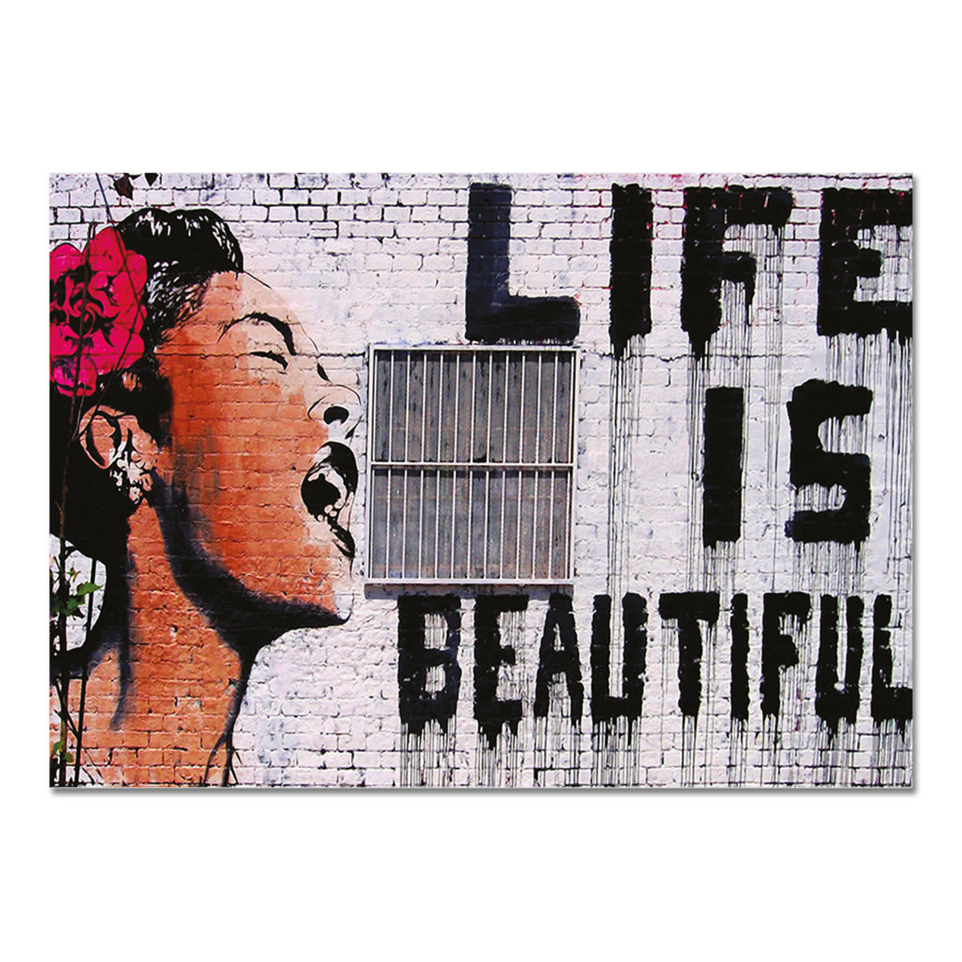 Acrylbild Life Is Beautiful von Banksy