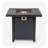 28-inch Iron Square Propane Fire Pit Table