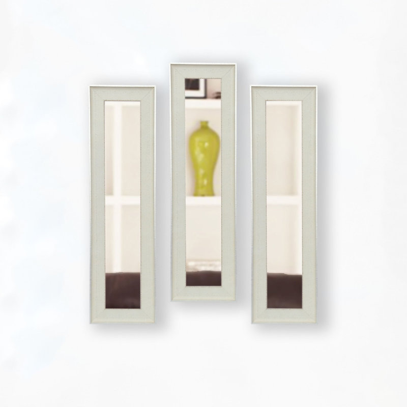 Ensemble de miroirs 3 pièces Truluck, H 27,5 po x l 13,5 po