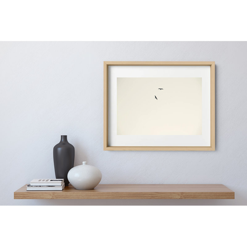 Birds Flying High Print by Joseph Regan, 26" H x 36" W x 0.75" D, Natural