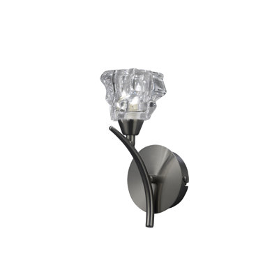 Aynor 1-Light Dimmable Satin Nickel Wallchiere