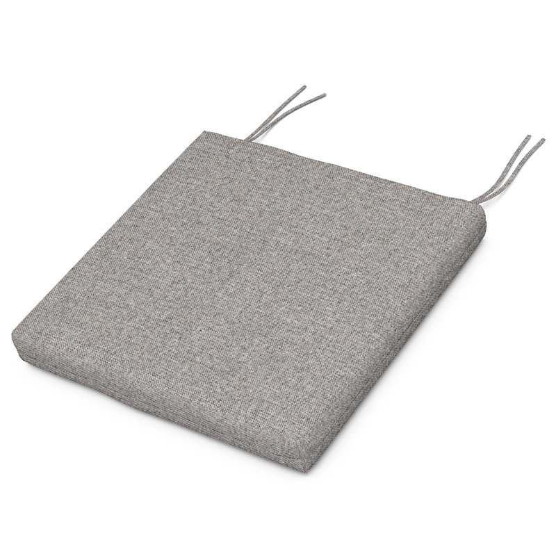 ComfortCore POLYWOOD Standard Seat Cushion 17"D x 18.5"W x 2.5"H, Gray Mist