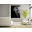 Décoration murale éléphant en acrylique en noir et blanc-76439421