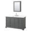 Ensemble de meuble-lavabo simple 60 po avec comptoir en quartz Deborah-98180412-98180414-98180415