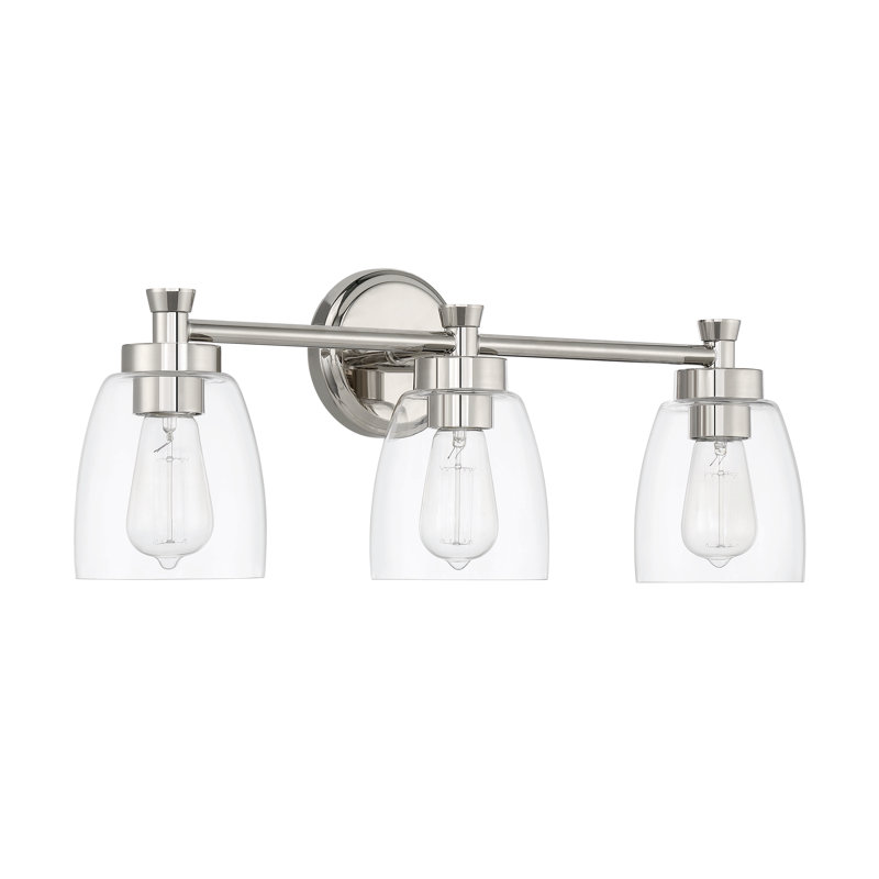 Éclairage pour meuble-lavabo 3 lumières Anatilde, Nickel
