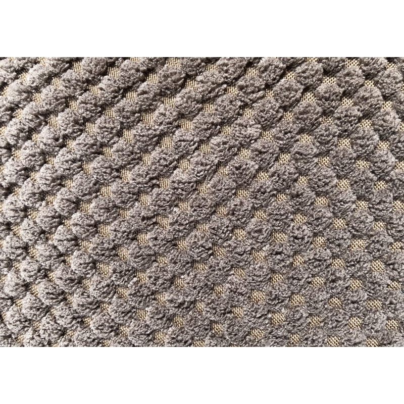 Canapé modulaire en chenille de 120 po avec repose-pieds Hober, Marron foncé, H 32 po x l 120 po x P 39 po