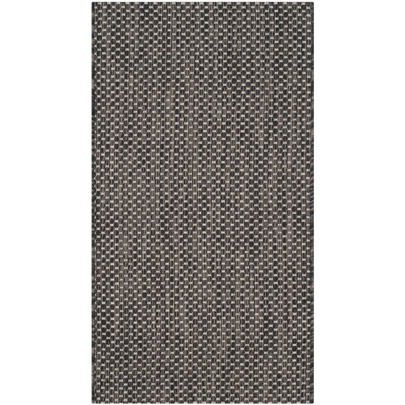 Sezis Performance Solid Color Indoor/Outdoor Area Rug, Rectangle 2' x 3'7"