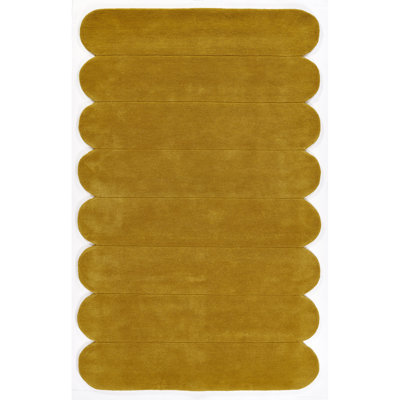 Dabria Hand Tufted Wool Tumeric Rug