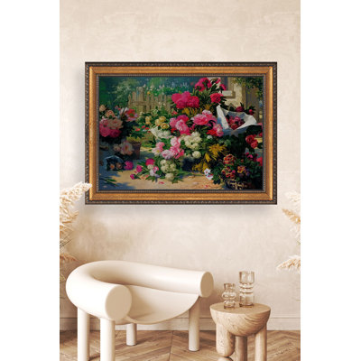 Peinture sur toile encadrée élégante, 27,6 po x 39,4 po | 50% polystyrène / 50% toile polyester, épaisseur: 1,2 po | Impression numérique époustouflante, prête à être suspendue pour la décoration intérieure, parfaite pour le salon et le bureau