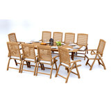 Ashley Outdoor - Piece Teak Dining Set