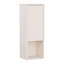 Chadwic Minimalistic wall mounted shelf with open display compartment and 1 door, engineered wood, beige, 39.8 cm W x 110.4 cm H x 34.8 cm D