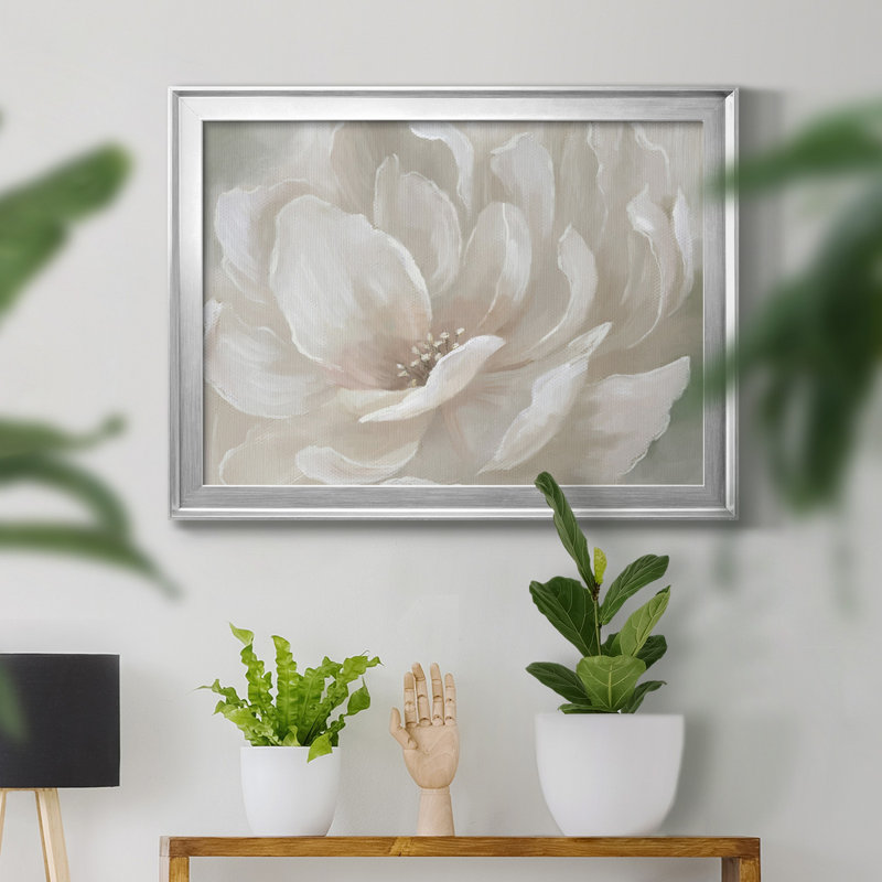 Pêche parfaite - Peinture sur toile encadrée, Argent, H 18,5 po x l 24,5 po x P 1,5 po