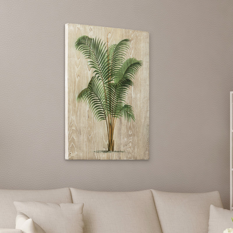 «Coastal Palm II», estampe numérique imprimée directement sur bois de frêne fini à la main