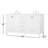 Irene 60'' Double Bathroom Vanity with Engineered Marble Top-1115106279