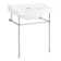 30" Cierra 31" Tall Vitreous China Rectangular Console Bathroom Sink with Overflow