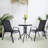Bethania Round Glass Outdoor Bistro Table , 23.6 " W 23.6 " D