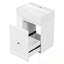 Meuble-lavabo mural avec lavabo et tablette latérale-1095830635