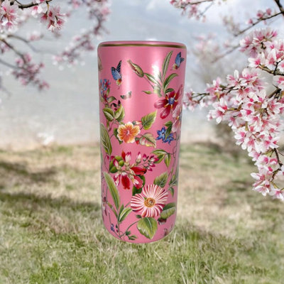 Hand Finished Anfisa Ceramic Umbrella Stand | Freestanding Decorative Holder for Umbrellas Walking Sticks or Décor