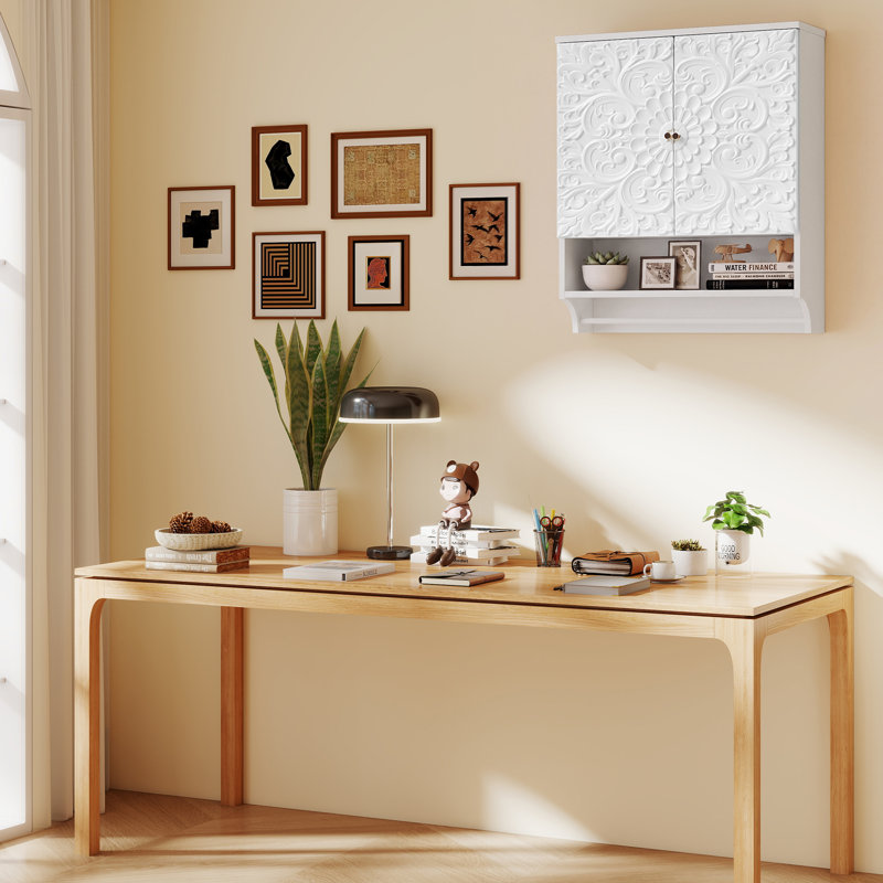 Wall Mounted Bathroom Cabinet Storage, White