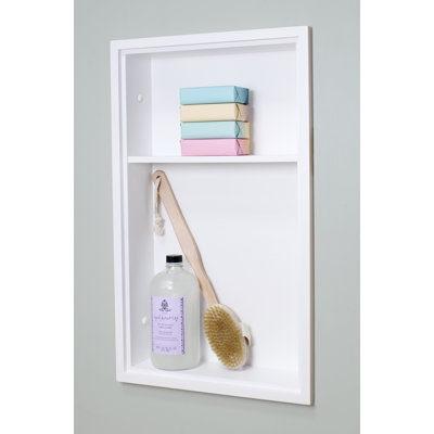 2 Piece Recessed Wall Shelf
