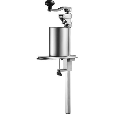 Ouvre-boîtes professionnel, ouvre-boîte manuel de table robuste pour boîtes jusqu'à 30 cm de hauteur, hauteur réglable, fixation par vis et pince de table, idéal pour les hôtels et les commerces alimentaires.