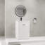 Armoire-penderie autoportante 24 po avec lavabo en résine blanche et portes à fermeture en douceur - Armoire de style moderne