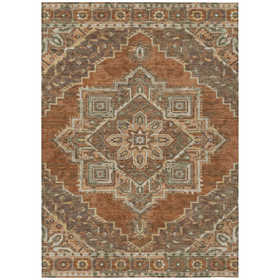 Machine Washable Indoor/Outdoor Chantille ACN2704 Global Rug