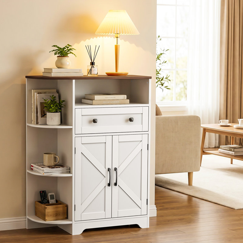 Armoire de rangement en coin Farmhouse