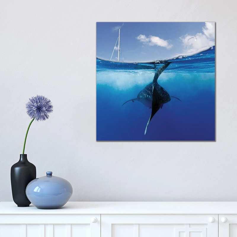 Collision Course by Alessandro Catta - Wrapped Canvas Painting, 45.72 cm H x 45.72 cm W x 3.175 cm D