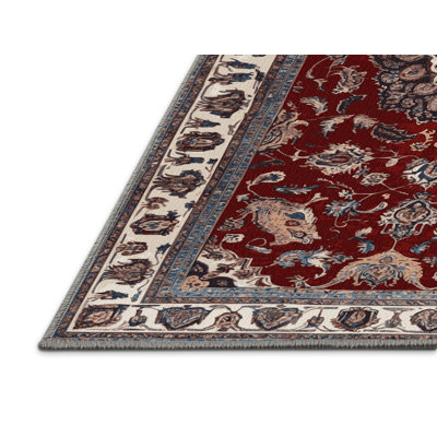 Machine Washable Persian Brown Area Rug