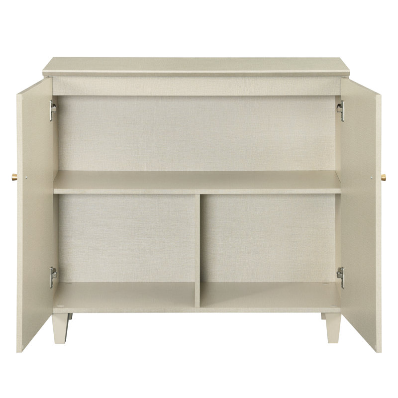2-In-1 Wooden TV Stand Cabinet For Tvs Up To 75+ Inches, 70.8", Beige Wood