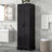 Storage Cabinet With 2-Doors For Bathroom, Office, Adjustable Shelves, MDF Board, Black-749112009