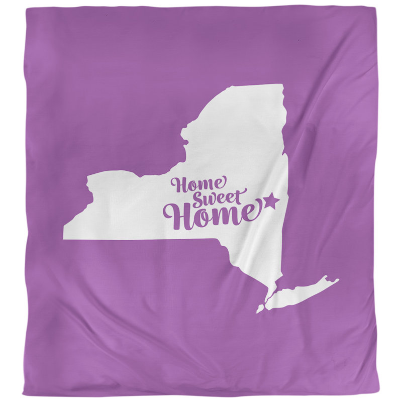 Housse de couette albany doux, Violet, Microfibre