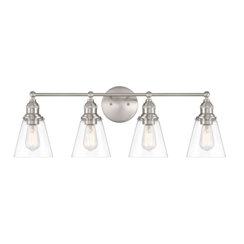 Meuble-lavabo 4 lumières Barwell, H 11,75 po x l 33 po x P 7,5 po, Quatre lumières