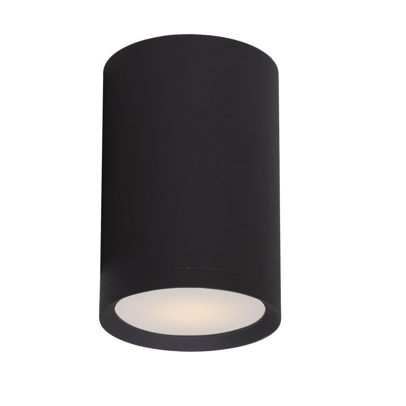 Caerwen 1 - Bulb Outdoor Flush Mount, Architectural Bronze, 6.25" H x 5" W x 5" D