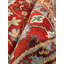 Wool Oriental Area Rug in Rust/Ivory