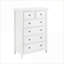 Commodes | Commode de rangement à 6 tiroirs de style maison de campagne, blanc cassé | Panneau de fibres à densité moyenne | Salon