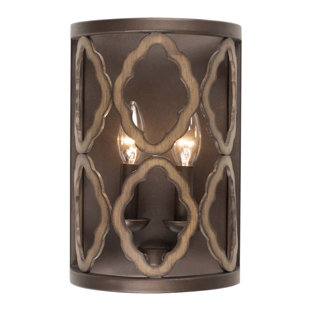 Whittaker 2 LT Brownstone Wall Sconce Kalco