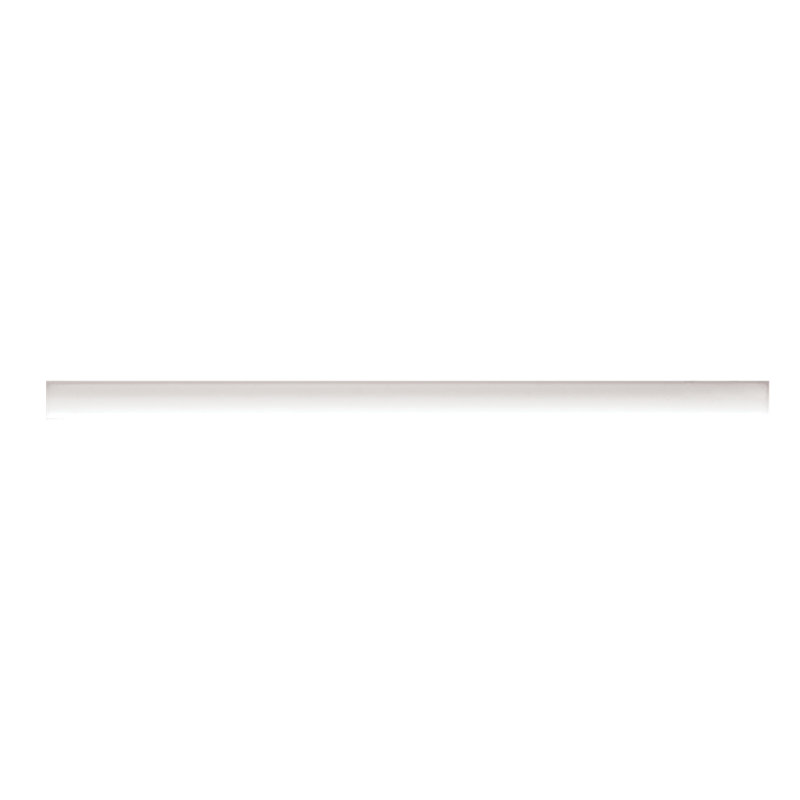 Clara 12" x 0.5" Porcelain Pencil Liner Tile Trim, Matte White
