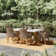 Fleur 6 - Person Premium All-Weather Wicker Patio Dining Set with Rectangular Table , Cushions Included