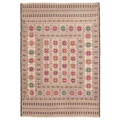 Agron Cream Tapestry Kilim 4'4" x 6'4"