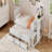 Twin Size Multifunctional Wood Platform Bed With Desk And Storage Shelf At The End Of The Bed, Built-In Trundle And 3 Drawers-277430199