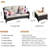 Harbin 72.83'' Wide Rectangle Wicker Patio Sofa with Cushions-2044157380