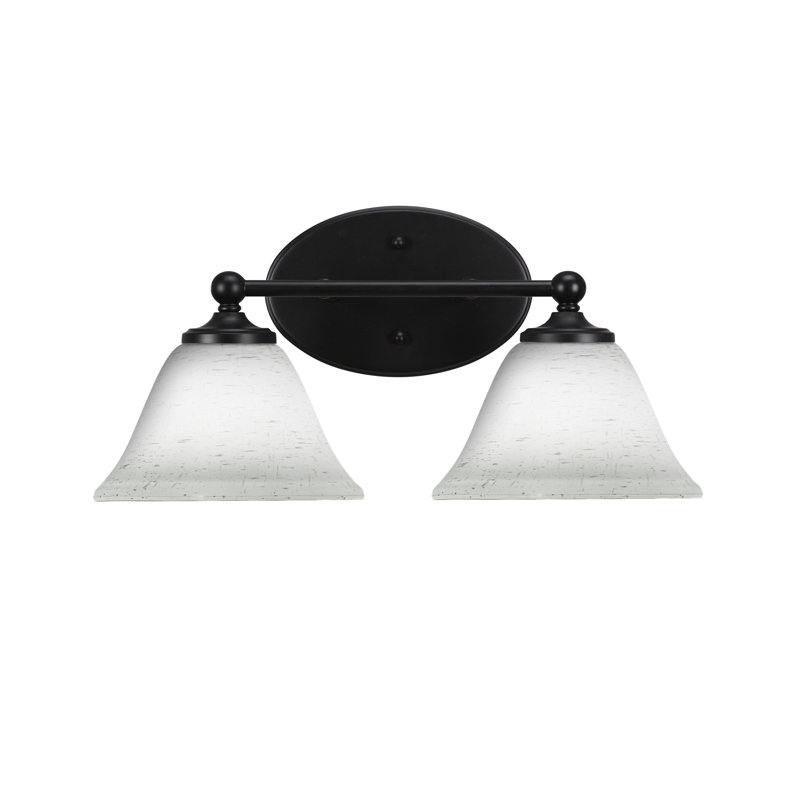 Barre d'éclairage de salle de bain Sadea, Noir mat, 2