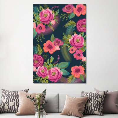 Everyday Floral Promise I by Lisa Whitebutton - Wrapped Canvas Gallery-Wrapped Canvas Giclée