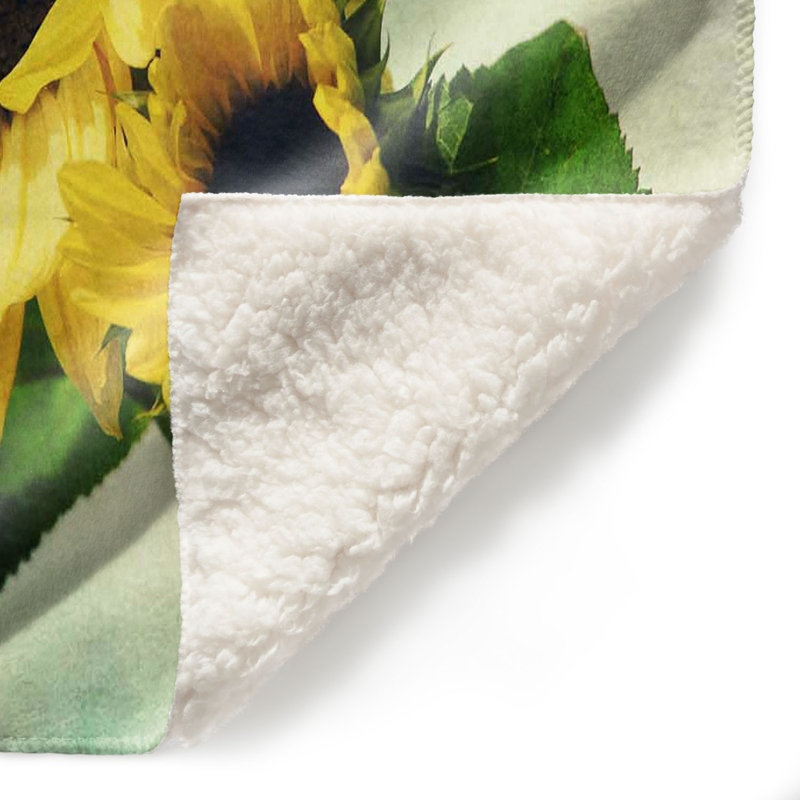  Jeté tournesols, l 51 po x L 60 po